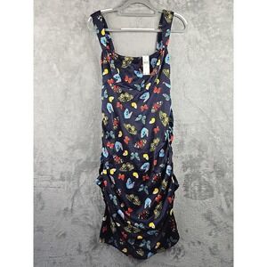 ANTHROPOLOGIE Maeve Sleeveless Square-Neck Butterfly Mini Dress Size Large NWT‎